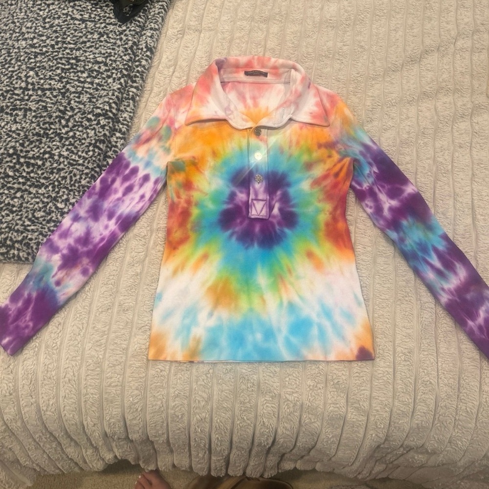 Colorful Tie-Dye Louis Vuitton Shirt
